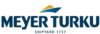 Meyer Turku logo featuring a stylized ship graphic above the company name.